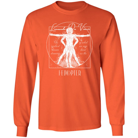 The Vitruvian Helicopter Long Sleeve