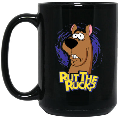 Rut The Ruck Black Mug 15oz (2-sided)