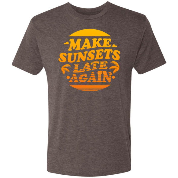 Make Sunsets Late Again Premium Triblend Tee