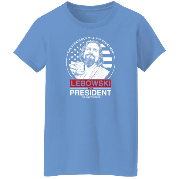 Lebowski For President Ladies Cotton Tee