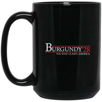 Burgundy 28 Black Mug 15oz (2-sided)