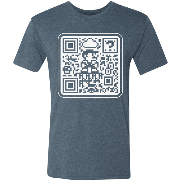 Mario QR Code Premium Triblend Tee