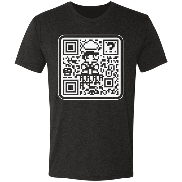 Mario QR Code Premium Triblend Tee