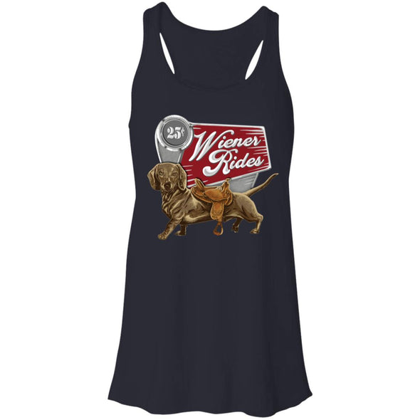 Wiener Rides Flowy Racerback Tank