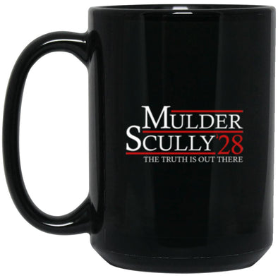 Mulder Scully 28 Black Mug 15oz (2-sided)