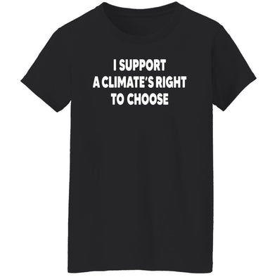 Climate's Right To Choose Ladies Cotton Tee