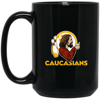 The Caucasians Black Mug 15oz (2-sided)