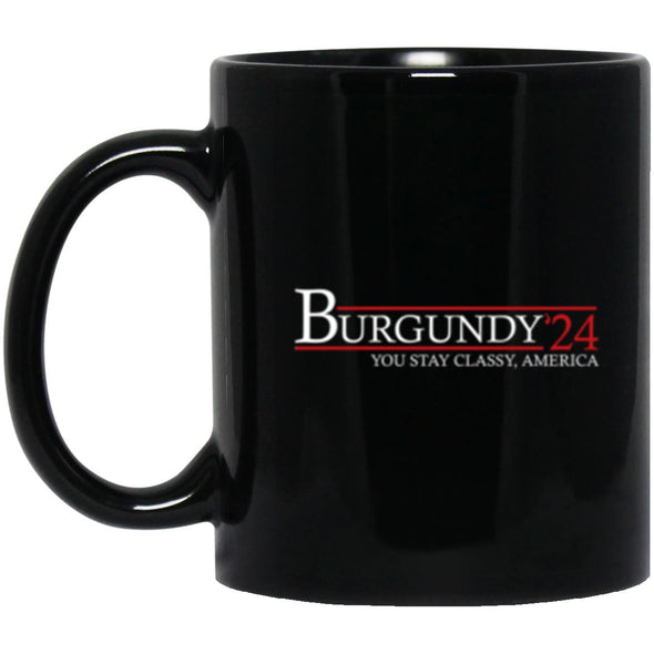 Burgundy 24 Black Mug 11oz (2-sided)