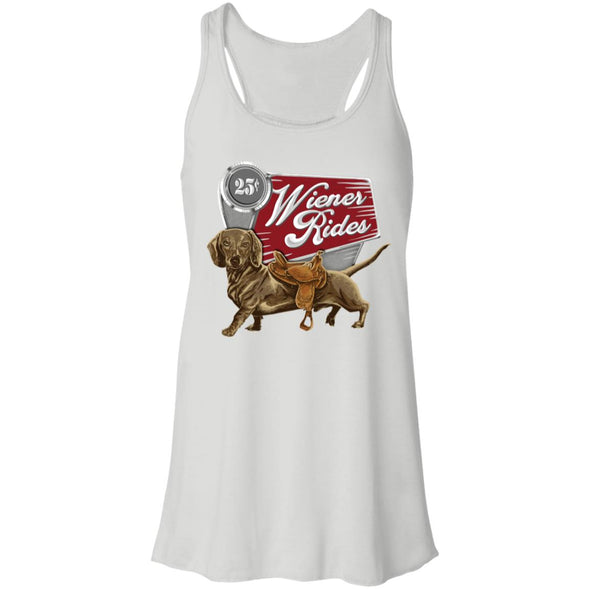 Wiener Rides Flowy Racerback Tank