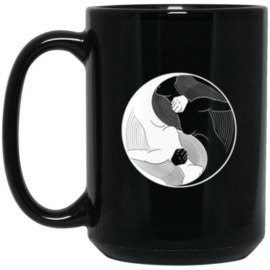 Yin Yang 69 Black Mug 15oz (2-sided)