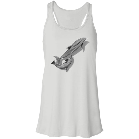 Dolphins Shadow Flowy Racerback Tank