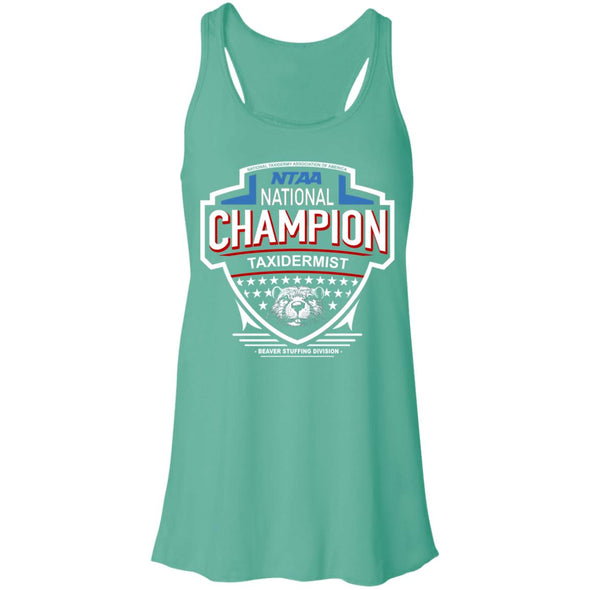 Beaver Stuffing Champ Flowy Racerback Tank