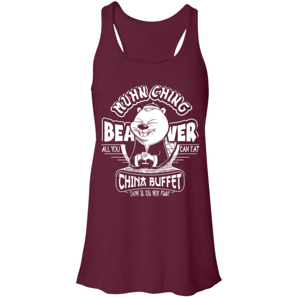 Muhn Ching Beaver Flowy Racerback Tank