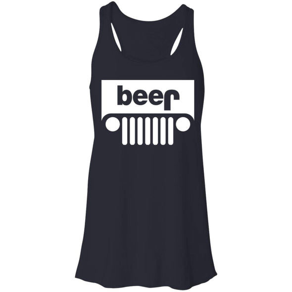 Jeep Beer Flowy Racerback Tank