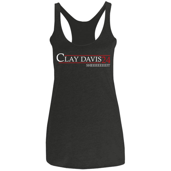 Clay Davis 24 Ladies Racerback Tank