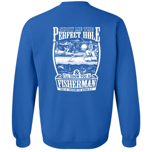 Perfect Fishing Hole Crewneck Sweatshirt (BACK PRINT)