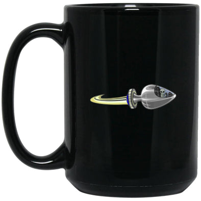 Space Probe Black Mug 15oz (2-sided)