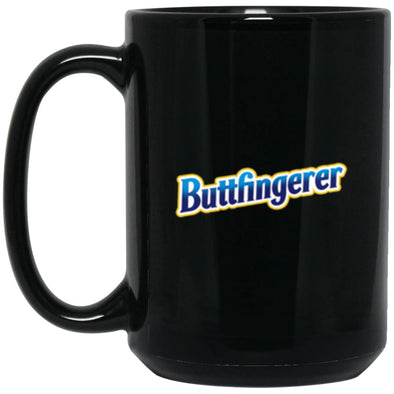 Buttfingerer Black Mug 15oz (2-sided)