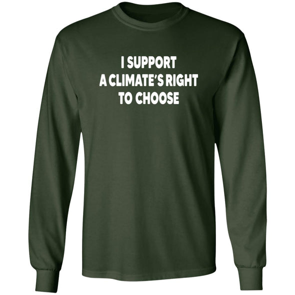 Climate's Right To Choose Heavy Long Sleeve