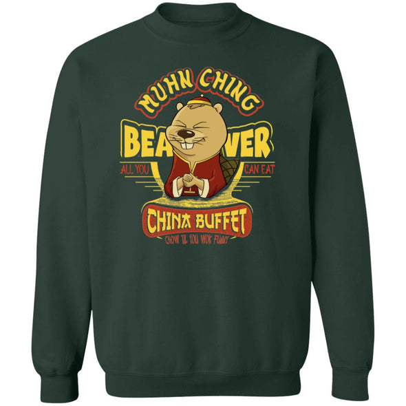 Muhn Ching Beaver Buffet Crewneck Sweatshirt