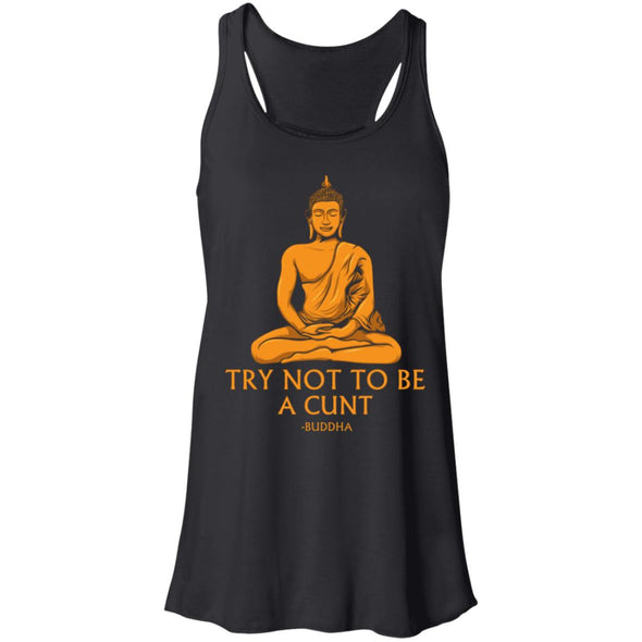 Buddha Cunt Flowy Racerback Tank