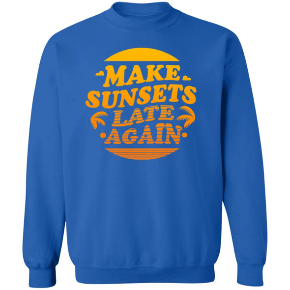 Make Sunsets Late Again Crewneck Sweatshirt