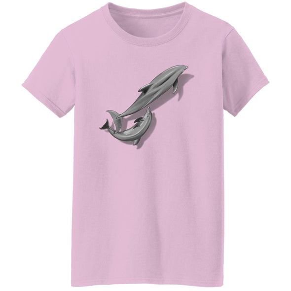 Dolphins Shadow Ladies Cotton Tee