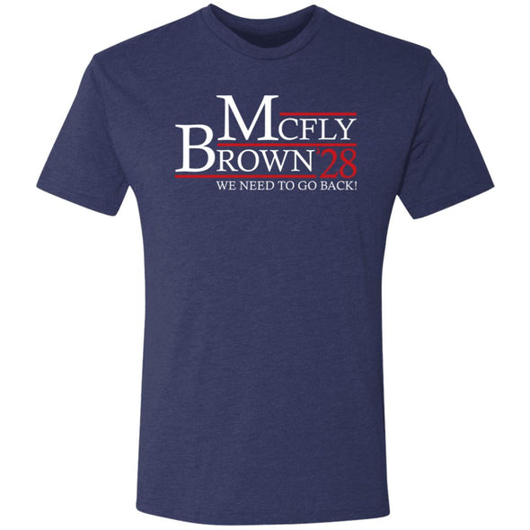 McFly Brown 28 Premium Triblend Tee