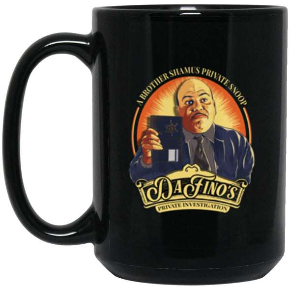 DaFino Investigation Black Mug 15oz (2-sided)