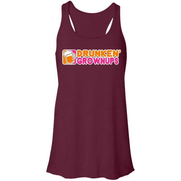 Drunken Grownups Flowy Racerback Tank