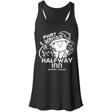 Phat Wangs Halfway Inn Flowy Racerback Tank