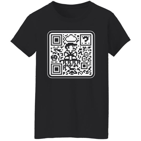 Mario QR Code Ladies Cotton Tee