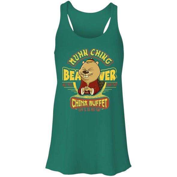 Muhn Ching Beaver Buffet Flowy Racerback Tank