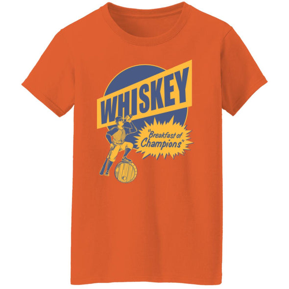 Whiskey Breakfast Ladies Cotton Tee