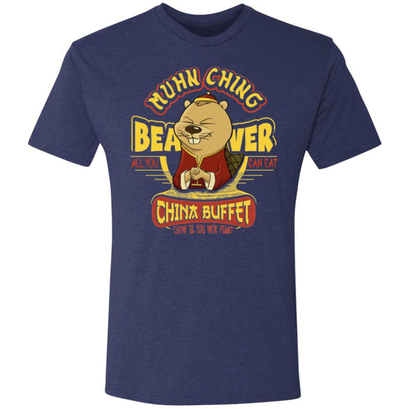 Muhn Ching Beaver Buffet Premium Triblend Tee