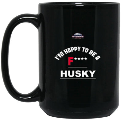 Husky  Black Mug 15oz (2-sided)