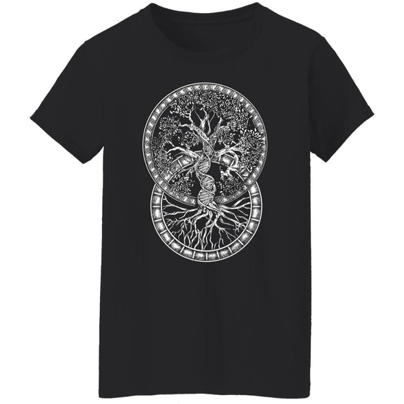 Double Helix Tree Of Life Ladies Cotton Tee