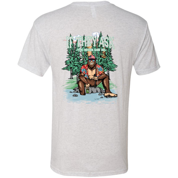 Bigfoot Fishing Premium Triblend Tee (Back Side Print)