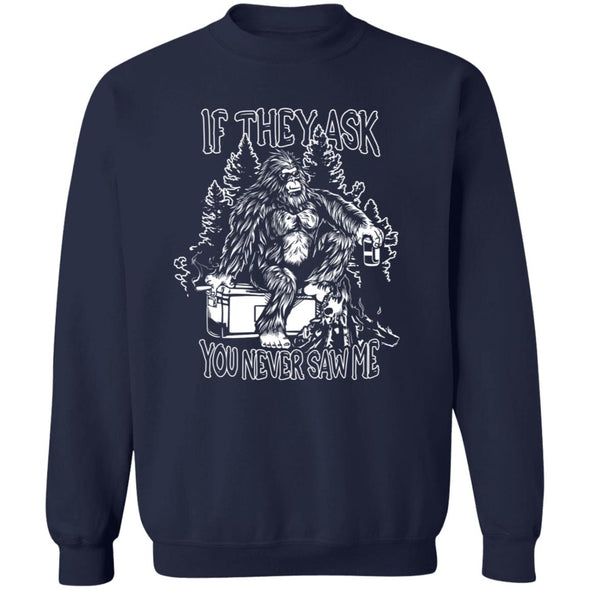 Bigfoot Camping Crewneck Sweatshirt