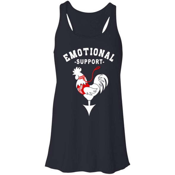 Emotional Support Cock Flowy Racerback Tank