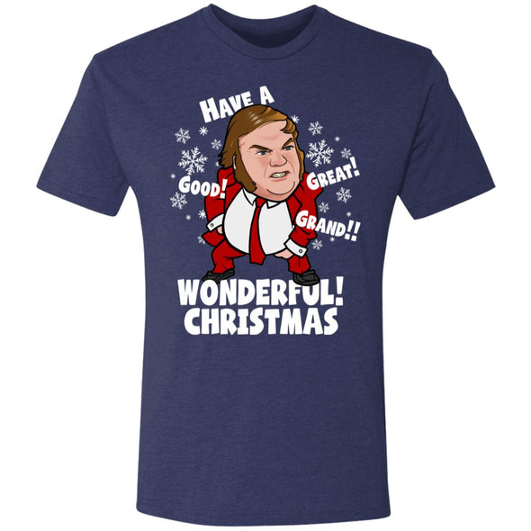 Good Great Grand Wonderful Christmas Premium Triblend Tee