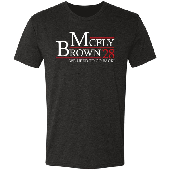 McFly Brown 28 Premium Triblend Tee