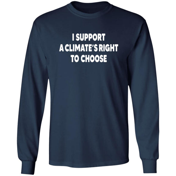 Climate's Right To Choose Heavy Long Sleeve
