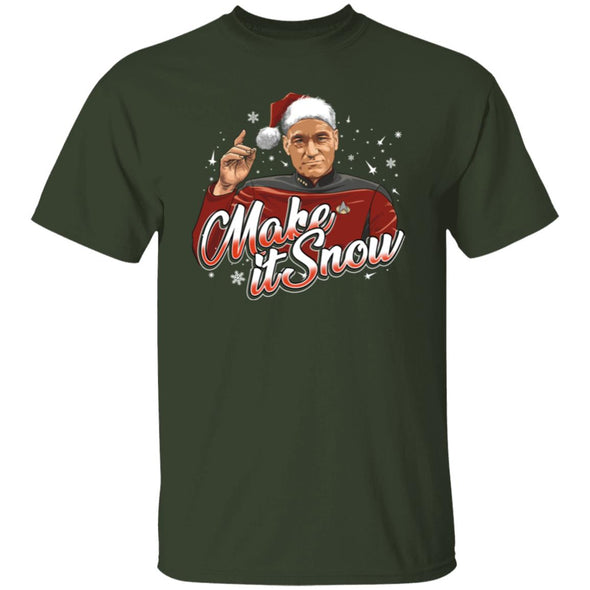 Make It Snow Picard Cotton Tee