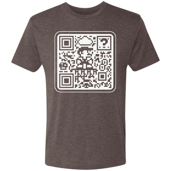 Mario QR Code Premium Triblend Tee