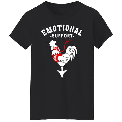 Emotional Support Cock Ladies Cotton Tee