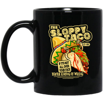 Sloppy Taco Black Mug 11oz (2-sided)