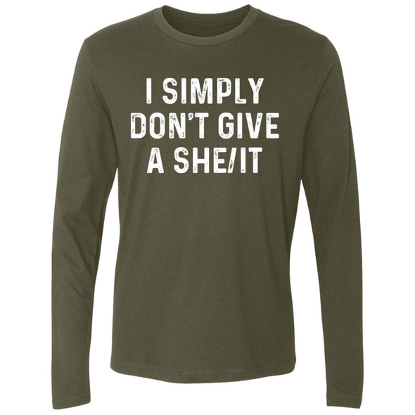 Don't Give A She/It Premium Long Sleeve