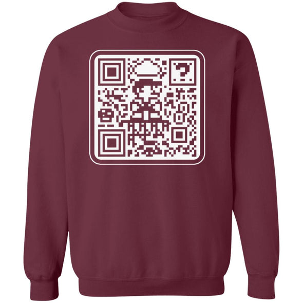 Mario QR Code Crewneck Sweatshirt