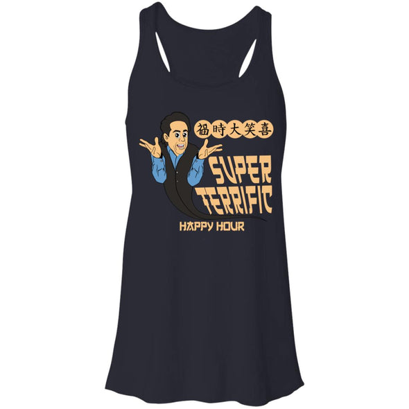 Super Terrific Happy Hour Flowy Racerback Tank